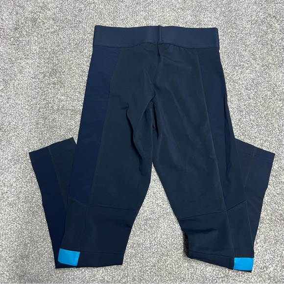 Adidas Leggings Women Small Navy Blue Wind Tight Performance Mid Rise Dt9365 NEW - Picture 9 of 10
